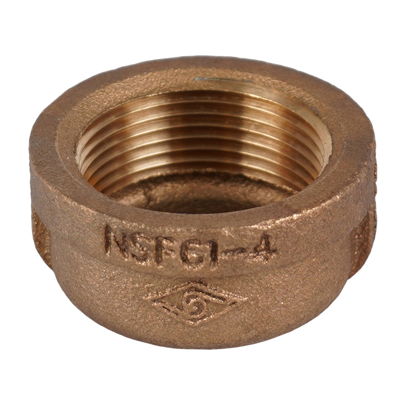 1 1/4" Lead Free Brass Cap
