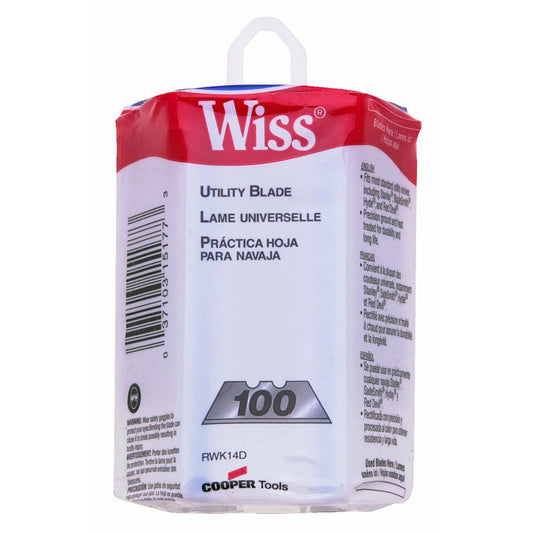 Wiss® Utility Knife Replacement Blades, 100/Dispenser