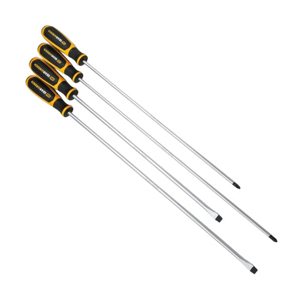 GearWrench® 4-Piece Phillips®/Slotted Dual Material Screwdriver Set, 1/Each