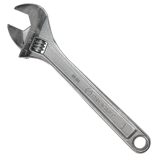 Crescent Chrome Adjustable Wrench, 10", 1 5/16" Jaw Opening