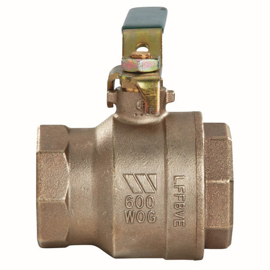 Ames 2" Full Port Bronze Ball Valve