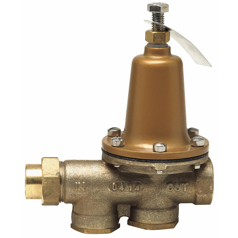 Watts® 3/4" LF25AUB-Z3 Water Pressure Reducing Valve, Lead-Free, NPT Female Union x NPT Female, Polymer Seat, Adjustable 25-75 psi