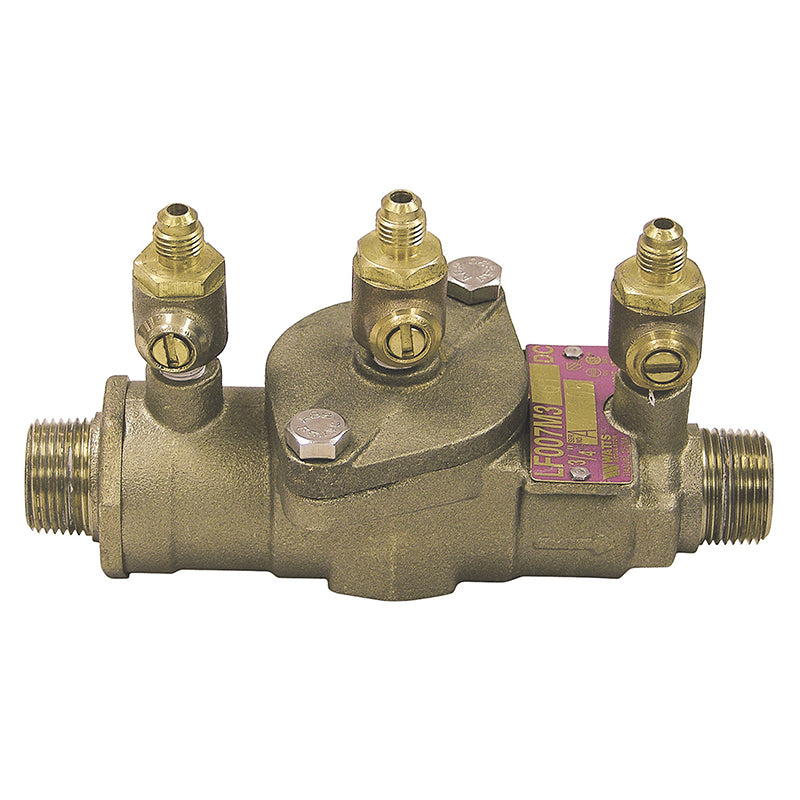 Watts® 3/4" 007M3-LF-UL Bronze Double Check Valve Assembly, Less Shutoff, UL Classified, Single Top Entry