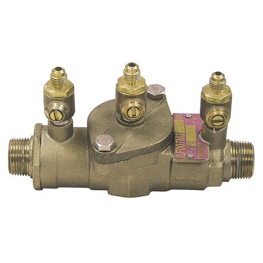 Watts® 3/4" 007M3-LF-UL Bronze Double Check Valve Assembly, Less Shutoff, UL Classified, Single Top Entry