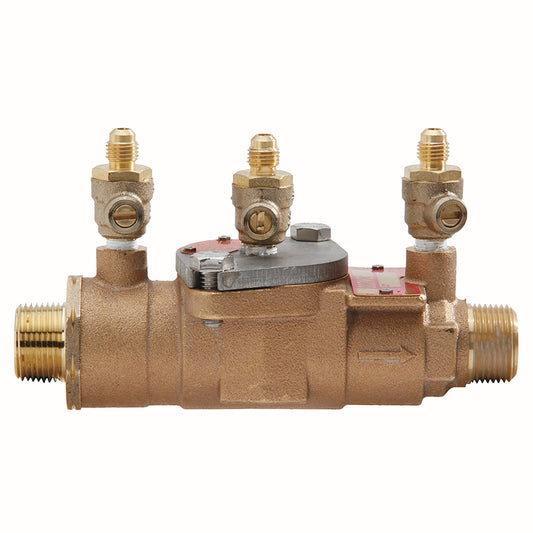 Watts® 3/4" 007M2-LF-UL Bronze Double Check Valve Assembly, Less Shutoff, UL Classified, Single Top Entry