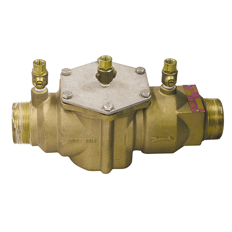 Watts® 2" 007M1-LF Bronze Double Check Valve Assembly, Less Shutoff, Single Top Entry