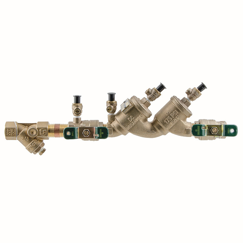 Watts® 3/4" LF719QTS Double Check Valve Assembly, Lead-Free,  Quarter Turn Ball Valve, Strainer