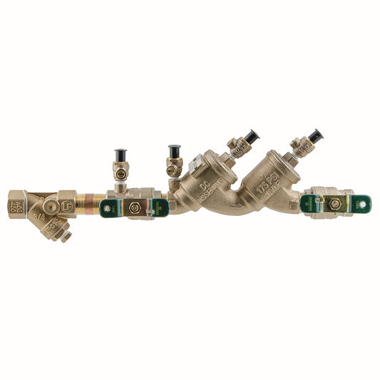 Watts® 3/4" LF719QTS Double Check Valve Assembly, Lead-Free,  Quarter Turn Ball Valve, Strainer