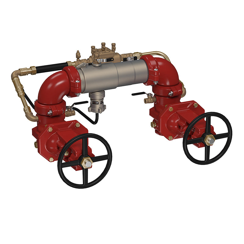 Watts® 6" 957NRPDA-OSY-LM Reduced Pressure Detector Assembly, N Pattern, OSY Shutoff Valves, Less Meter