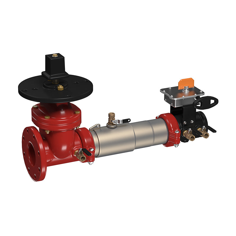 Ames® 4" C200-PIVXBFG  Colt Double Check Valve Assembly, Post Indicator Valve x Grooved Gear Butterfly Shutoff Valve, Tri-Link Checks