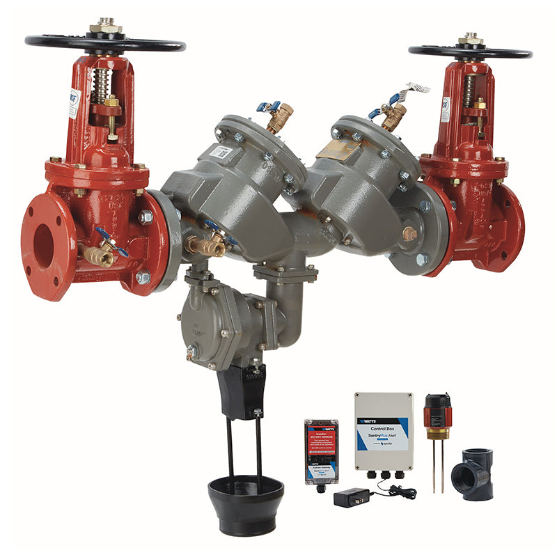 Febco® 3" LF860-DOSY-IOT Reduced Pressure Zone Assembly, Lead-Free, Domestic OSY Shutoff Valves, SS RV Seat, Inline, SentryPlus Alert Flood Detection Technology, ArmorTek Coating