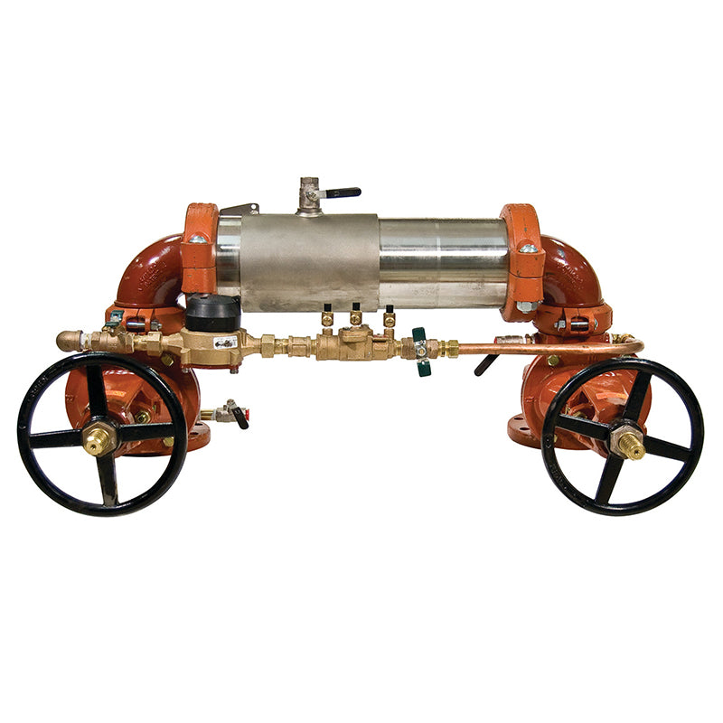 Ames® 6" LFM300N-OSY-GPM Maxim Double Check Detector Assembly, Lead-Free, N Pattern, OSY Shutoffs, Tri-Link Checks, Gallons/Minute Meter