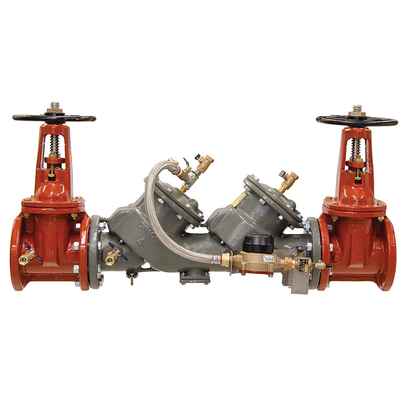 Febco® 6" LF856DCDA-DOSY-CFM Double Check Detector Assembly, Lead-Free, ArmorTek Coating, Domestic OSY Gate Valves, Cubic Feet Meter
