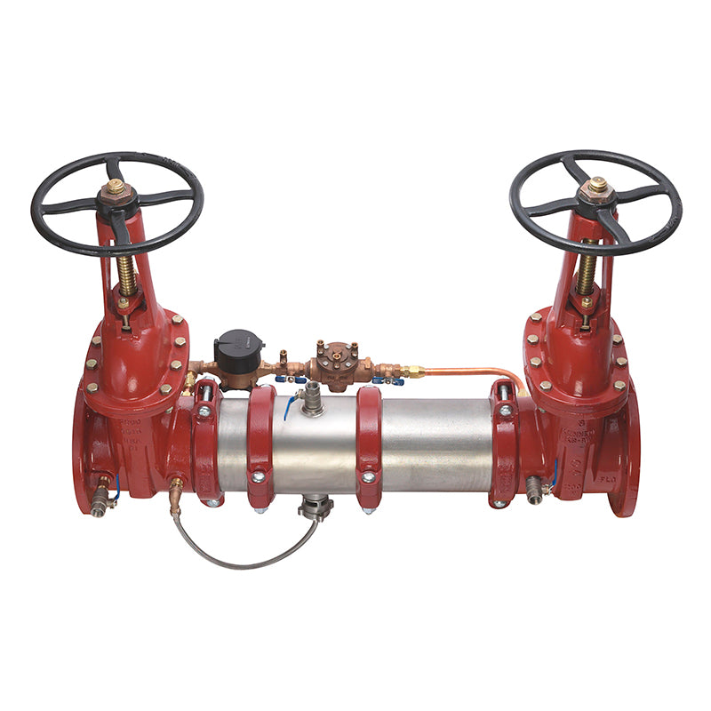 Ames® 10" LFM500-OSY-CFM Maxim Reduced Pressure Detector Assembly, Lead-Free, OSY Shutoff Valves, Link Check Modules, Cubic Feet Meter