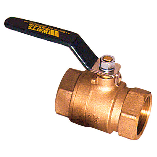 Watts® 3/4" LFFBV 2-Piece Full Port Ball Valve w/ Threaded Ends, Lead-Free