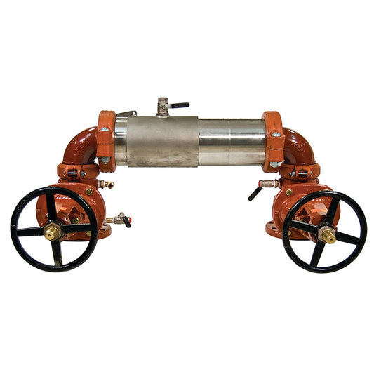 Ames® 3" M300N-OSY-CFM Maxim Double Check Detector Assembly, N Pattern, OSY Shutoffs, Tri-Link Checks, Cubic Feet Meter