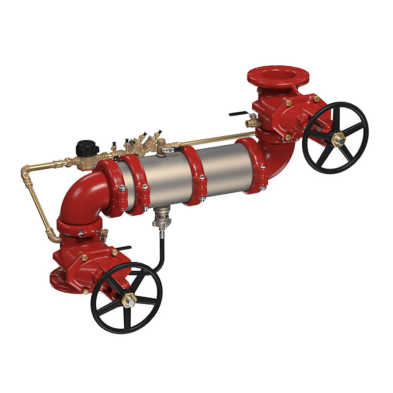 Ames® 10" M500Z-OSY-CFM Maxim Reduced Pressure Detector Assembly,  Z Pattern, OSY Shutoff Valves, Link Check Modules, Cubic Feet Meter