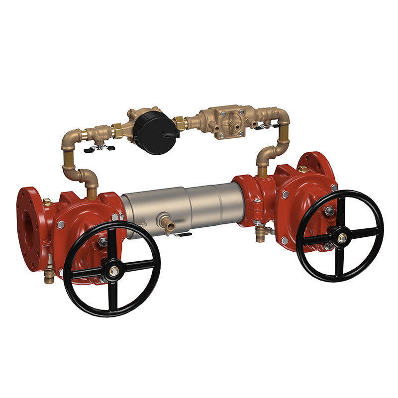 Ames® 6" C300-NRS-CFM Colt Double Check Detector Assembly, NRS Shutoffs, Tri-Link Checks, Cubic Feet Meter