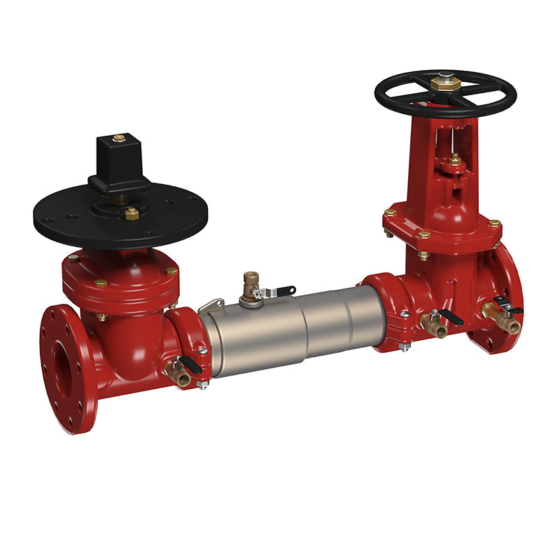 Ames® 4" C200-PIVXOSY Colt Double Check Valve Assembly, Post Indicator Valve x OSY Shutoff Valve, Tri-Link Checks