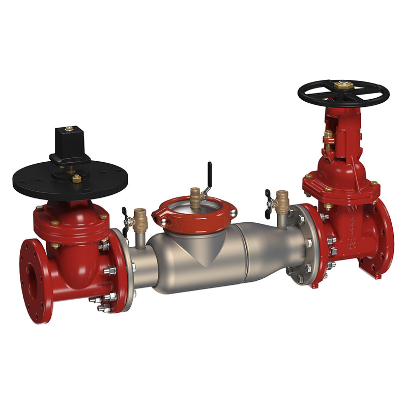 Ames® 8" 2000SS-PIV-OSY Double Check Valve Assembly, Post Indicator Valve x OSY Shutoff Valve, Cam-Check Valves