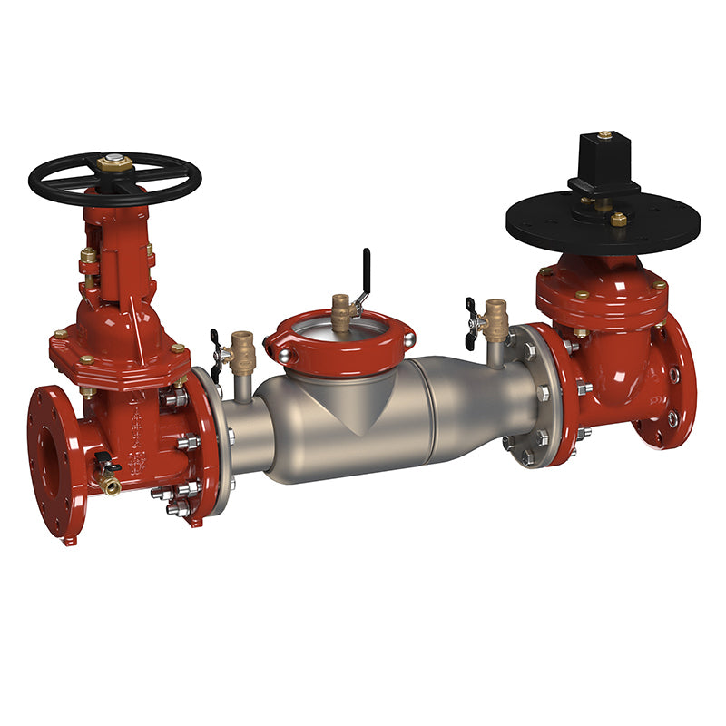 Ames® 6" 2000SS-OSYXPIV  Double Check Valve Assembly, OSY Shutoff Valve x Post Indicator Valve, Cam-Check Valves