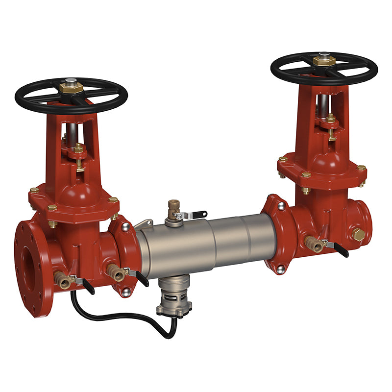 Ames® 10" C400-OSY-FXG  Colt Reduced Pressure Zone Assembly, OSY Shutoff Valves, Flanged Inlet x Grooved Outlet, Link Check Modules
