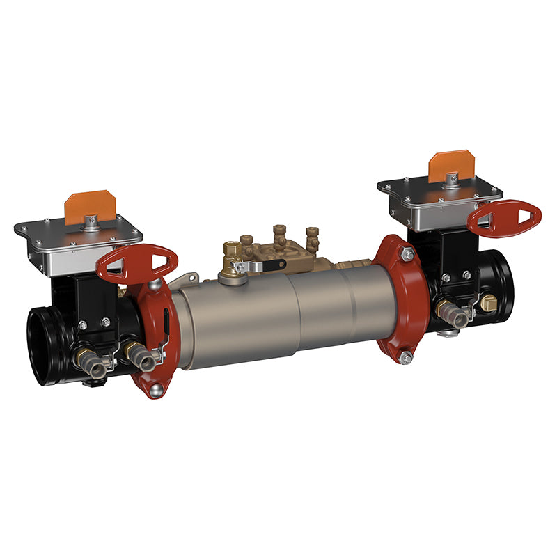 Ames® 4" C300-BFG-LM  Colt Double Check Detector Assembly, Grooved Gear Butterfly Valves, Tri-Link Checks, Less Meter