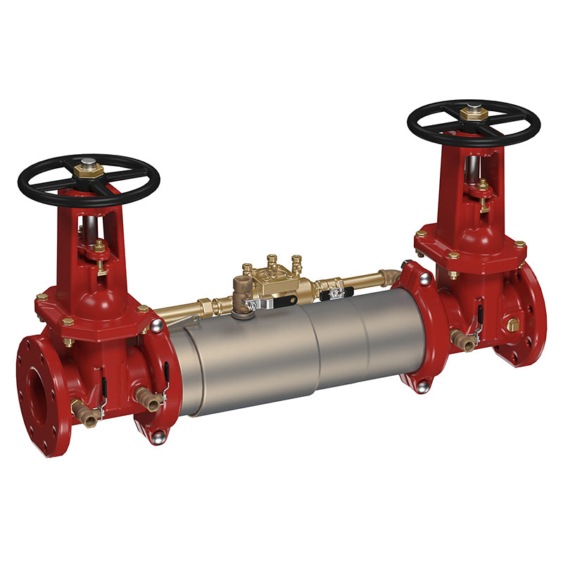 Ames® 6" M300-OSY-LM Maxim Double Check Detector Assembly, OSY Shutoffs, Tri-Link Checks, Less Meter