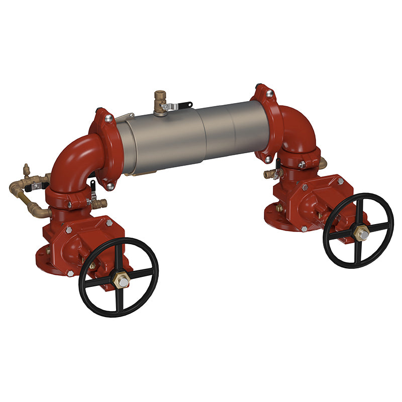 Ames® 10" M300N-OSY-LM Maxim Double Check Detector Assembly, N Pattern, OSY Shutoffs, Tri-Link Checks, Less Meter