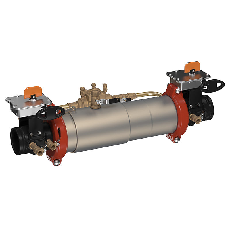 Ames® 6" M300-BFG-LM Maxim Double Check Detector Assembly, Grooved Gear Butterfly Valves, Less Meter