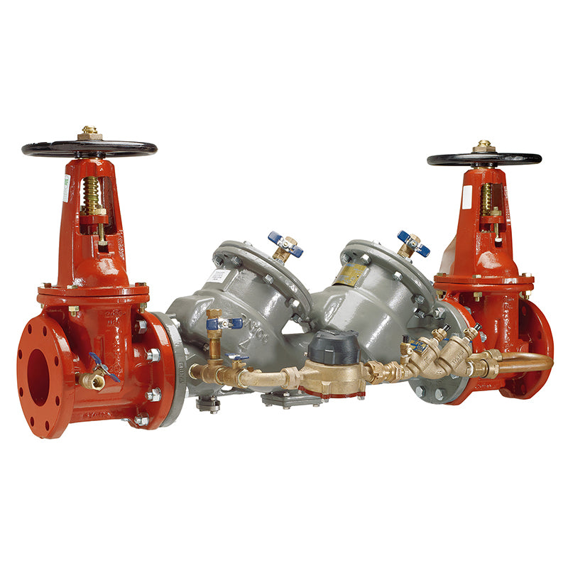 Febco® 8" 856STDCDA-DOSY-CFM Double Check Detector Assembly,  Domestic OSY Gate Valves, Cubic Feet Meter