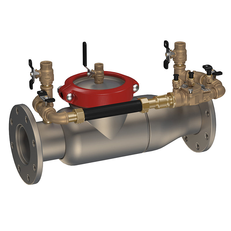 Ames® 3" 3000SS-LG-LM Double Check Detector Assembly, Less Shutoff, Cam-Check Valves, Less Meter