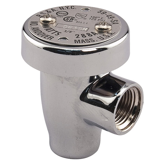 Watts® 1/4" LF288AC Anti-Siphon Vacuum Breaker, Lead-Free,  Polished Chrome Finish