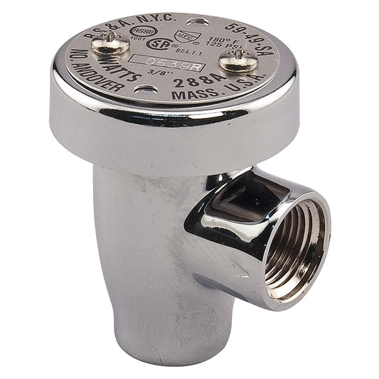 Watts® 3/8"  LF288AC Anti-Siphon Vacuum Breaker, Lead-Free,  Polished Chrome Finish