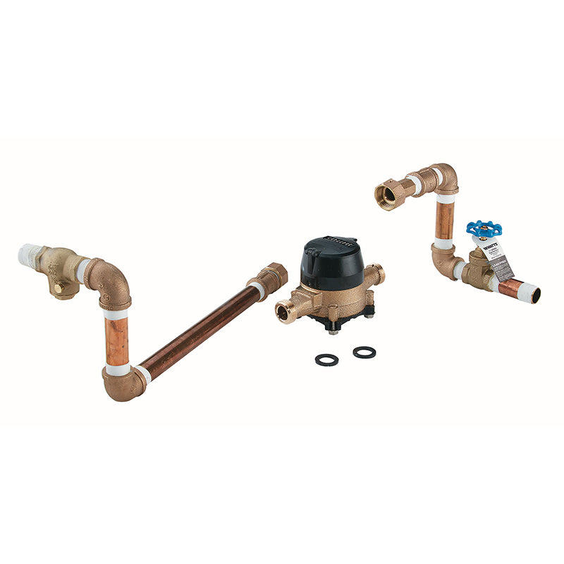 Ames® 8" 1000DCV-BYPASS-GPM  Replacement Bypass Assembly, Gallons/Minute Meter
