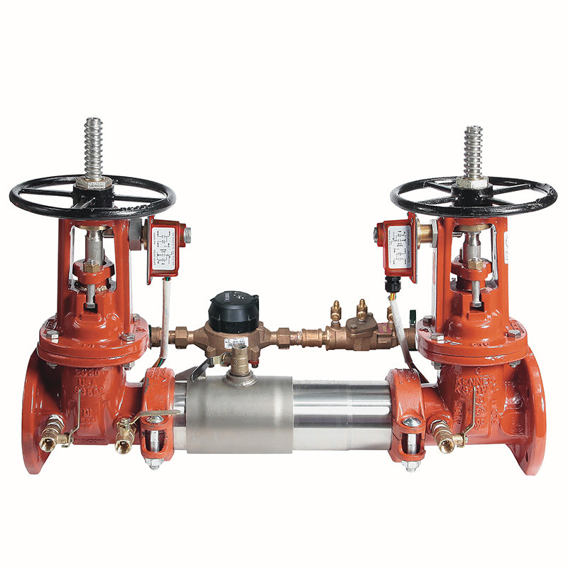 Ames® 10" C300-OSY-TS-C Colt Double Check Detector Assembly, OSY Shutoffs, Tamper Switch, Tri-Link Checks, Cubic Feet Meter