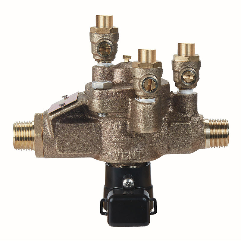 Watts® 1/2" 009-LF-FS Bronze Reduced Pressure Zone Assembly, Less Shutoff Valves, Single Top Entry, Flood Sensor