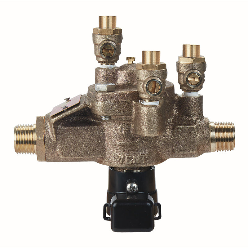 Watts® 1/2" LF009-LF-FS Reduced Pressure Zone Assembly, Lead-Free, Less Shutoff Valves, Flood Sensor