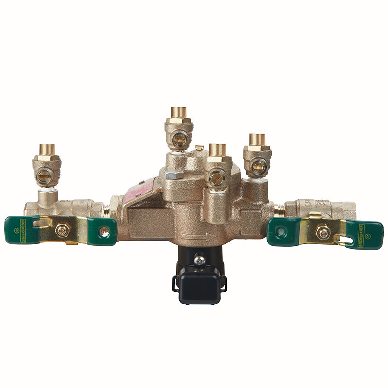 Watts® 1/2" LF009PC-QT-FS Reduced Pressure Zone Assembly, Lead-Free, Quarter Turn Shutoff Valves, Internal Polymer Coating, Flood Sensor