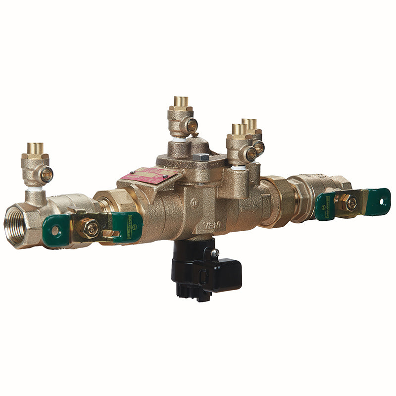Watts® 3/4" LFU009M2-QT-FS Reduced Pressure Zone Assembly, Lead-Free, Quarter Turn Shutoff Valves, Union Connections, Flood Sensor