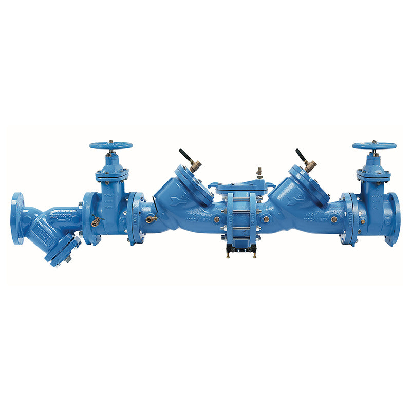 Watts® 6" LF909-NRS-S-FDA-FS Reduced Pressure Zone Assembly, Lead-Free, ArmorTek Coating, NRS Shutoff Valves, FDA Epoxy Coated Strainer, Flood Sensor