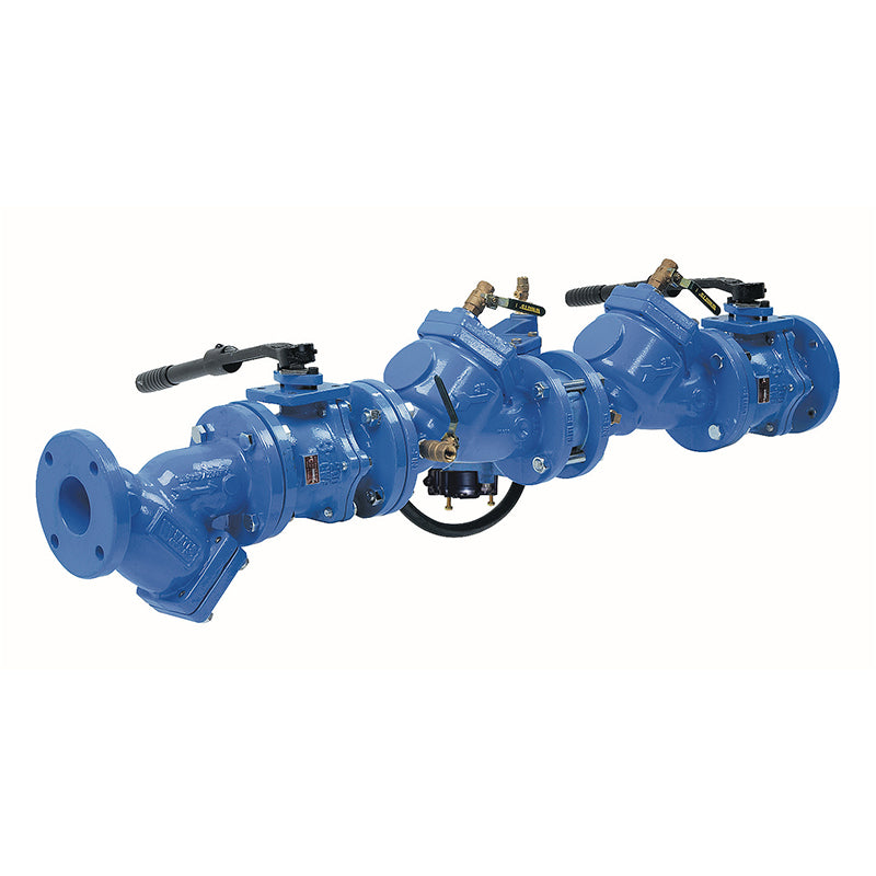 Watts® 6" LF909-QT-S-FDA-FS Reduced Pressure Zone Assembly, Lead-Free, ArmorTek Coating, Quarter Turn Shutoff Valves, FDA Epoxy Coated Strainer, Flood Sensor