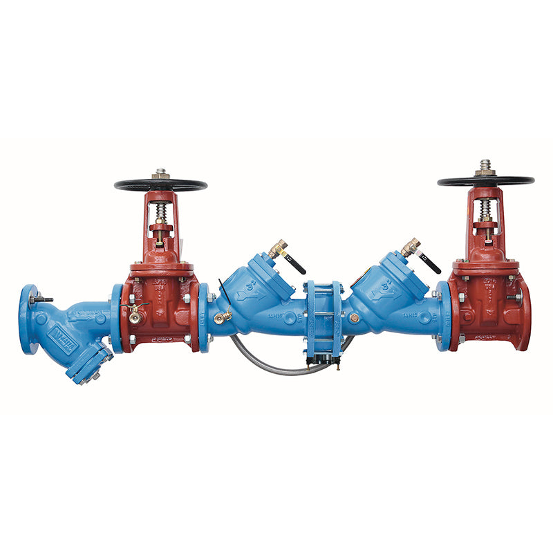 Watts® 4" LF909-OSY-S-FDA-FS Reduced Pressure Zone Assembly, Lead-Free, ArmorTek Coating, OSY Shutoff Valves, FDA Epoxy Coated Strainer, Flood Sensor