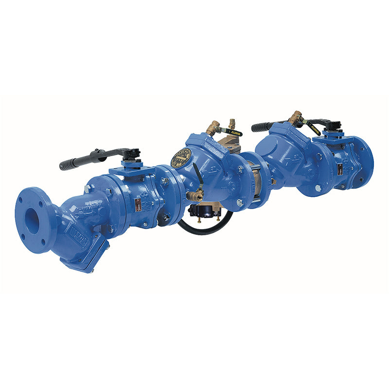 Watts® 3" LF909-QT-S-FDA-FS Reduced Pressure Zone Assembly, Lead-Free, ArmorTek Coating, Quarter Turn Shutoff Valves, FDA Epoxy Coated Strainer, Flood Sensor