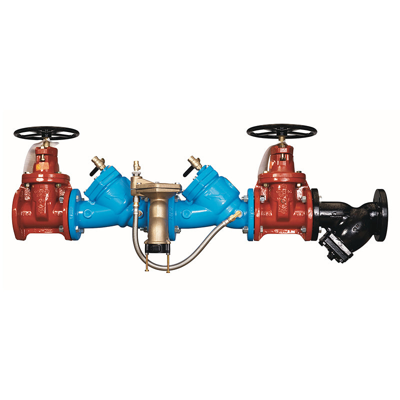 Watts® 2 1/2" LF909-NRS-S-FDA-FS Reduced Pressure Zone Assembly, Lead-Free, ArmorTek Coating, NRS Shutoff Valves, FDA Epoxy Coated Strainer, Flood Sensor