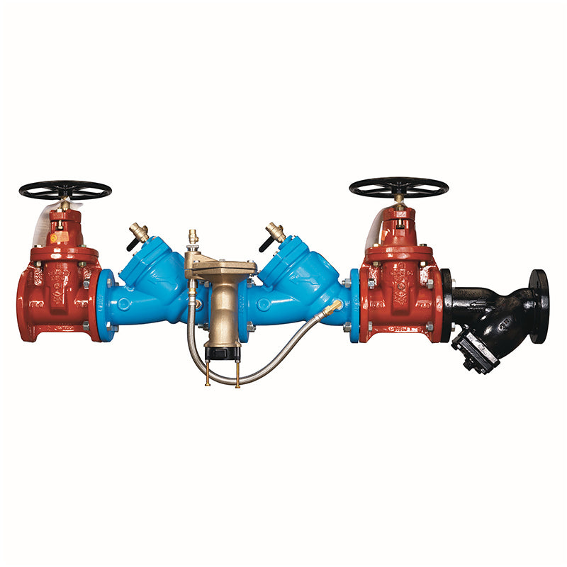 Watts® 2 1/2" LF909-DNRS-S-FS Reduced Pressure Zone Assembly, Lead-Free, ArmorTek Coating, Domestic NRS Shutoff, Strainer, Flood Sensor