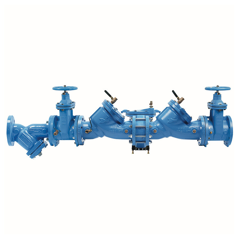 Watts® 8" LF909M1-NRS-S-FDA-FS Reduced Pressure Zone Assembly, Lead-Free, ArmorTek Coating, NRS Shutoff, FDA Epoxy Strainer, Flood Sensor