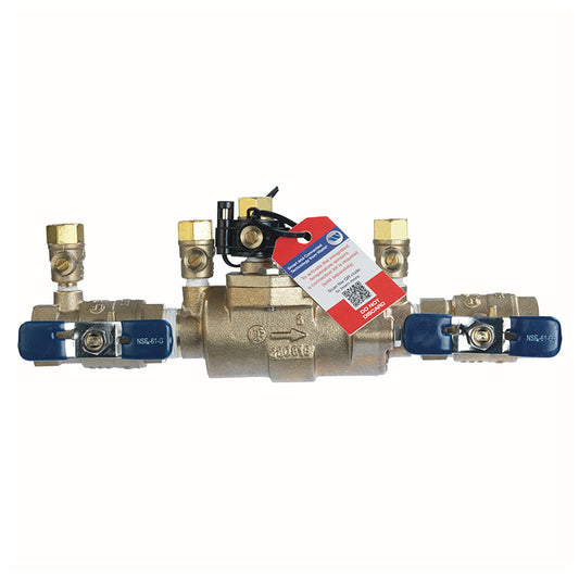 Febco® 3/4" 850-QT-FZ Bronze Double Check Valve Assembly, Quarter Turn Shutoff, Small Diameter, Freeze Sensor