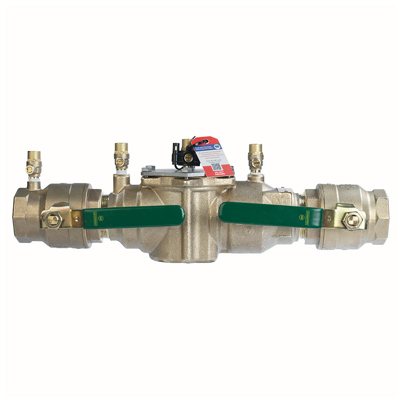 Watts® 2" 007M1-QT-FZ Bronze Double Check Valve Assembly, Quarter Turn Shutoff, Single Top Entry, Freeze Sensor