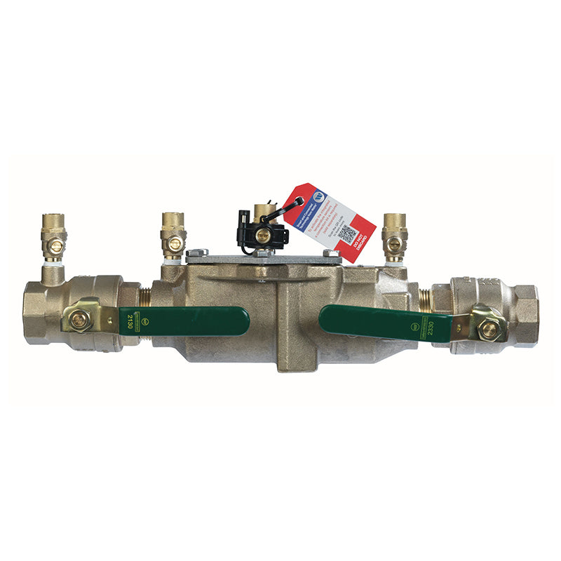 Watts® 1 1/2" 007M2-QT-FZ  Bronze Double Check Valve Assembly, Quarter Turn Shutoff, Single Top Entry, Freeze Sensor